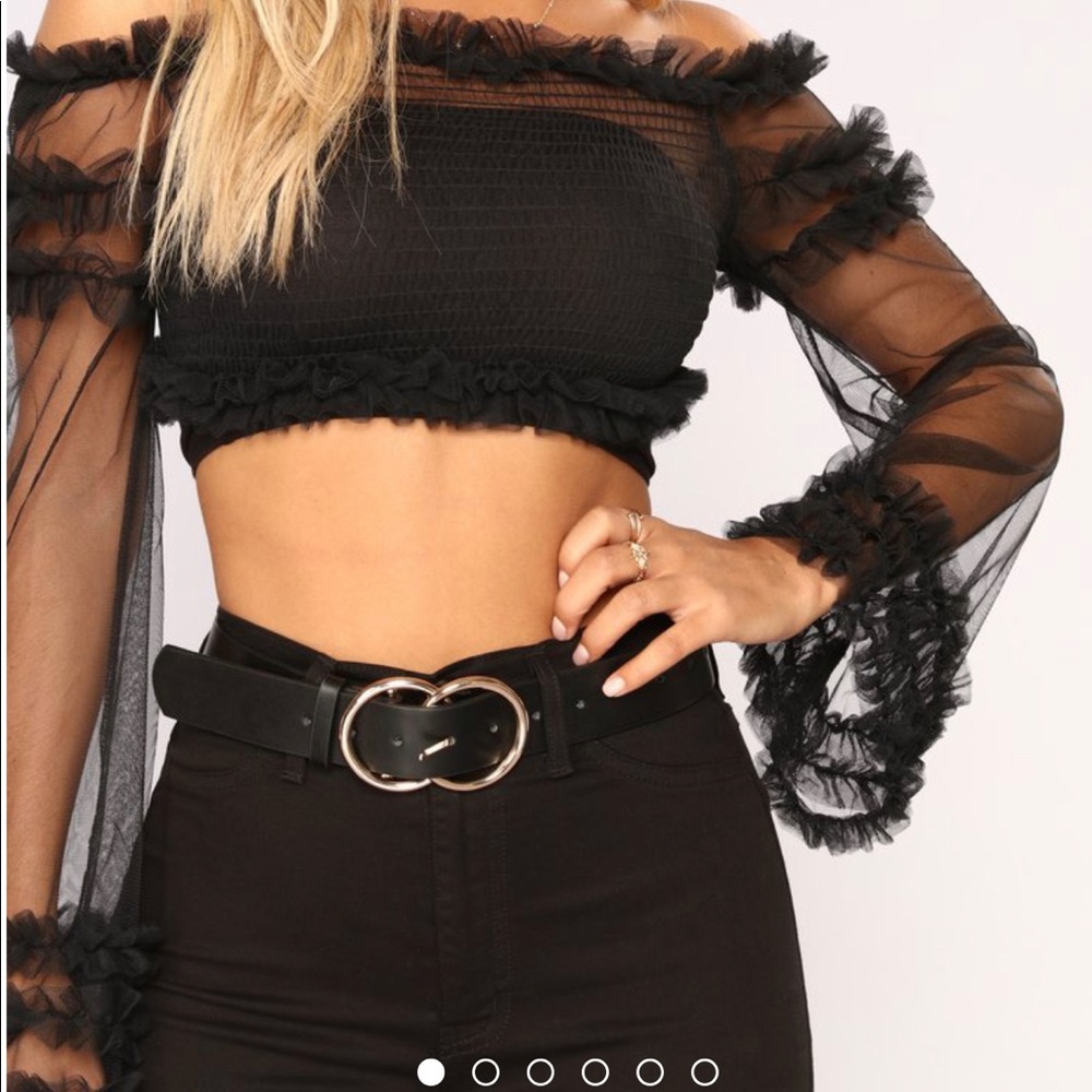 Mesh Crop Top